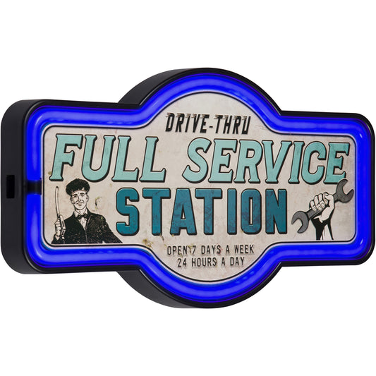 Full Service Station LED Neon Sign